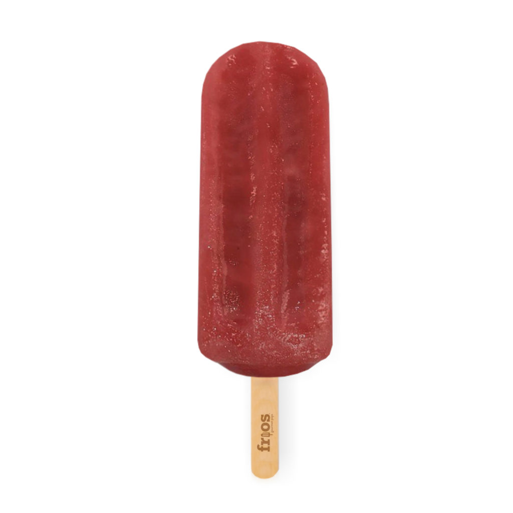 Cherry lime flavored Frios Pop ice pop