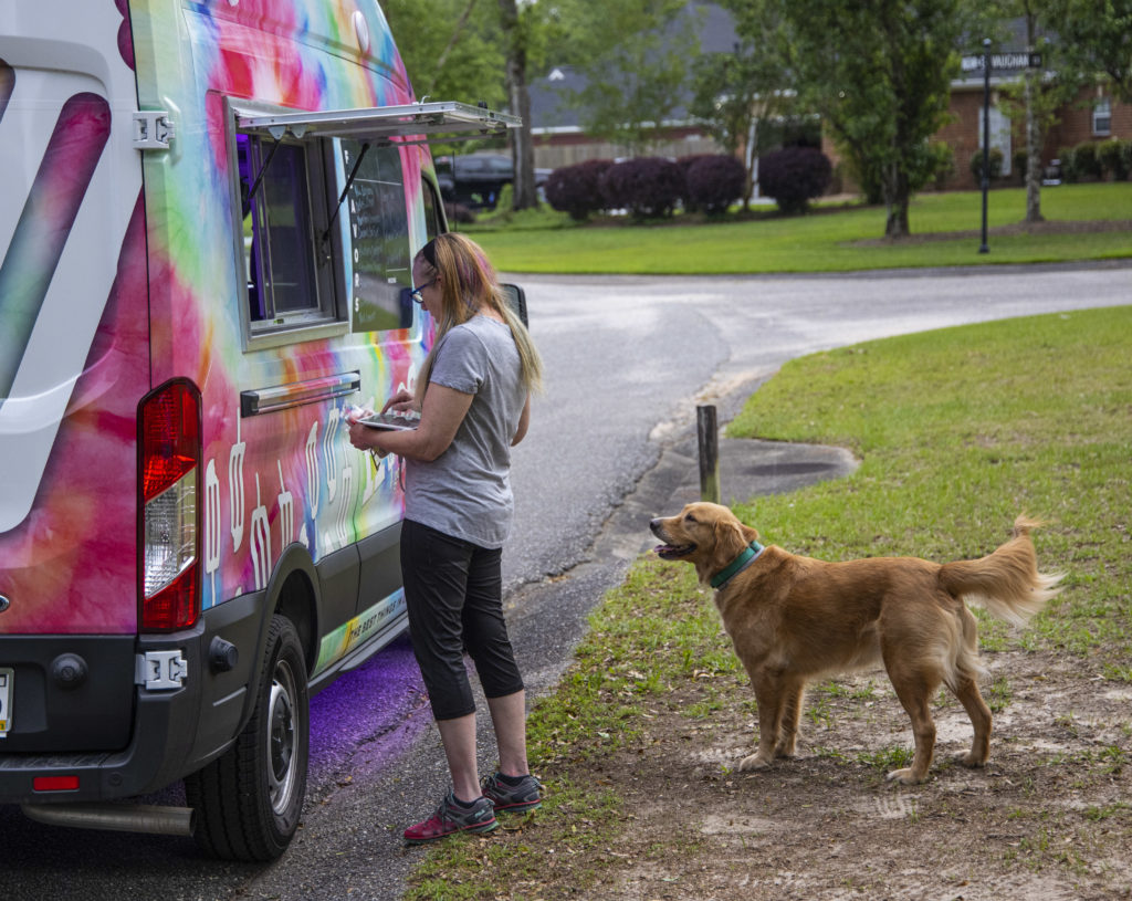a frios sweet ride visiting a neighborhood ice cream truck style